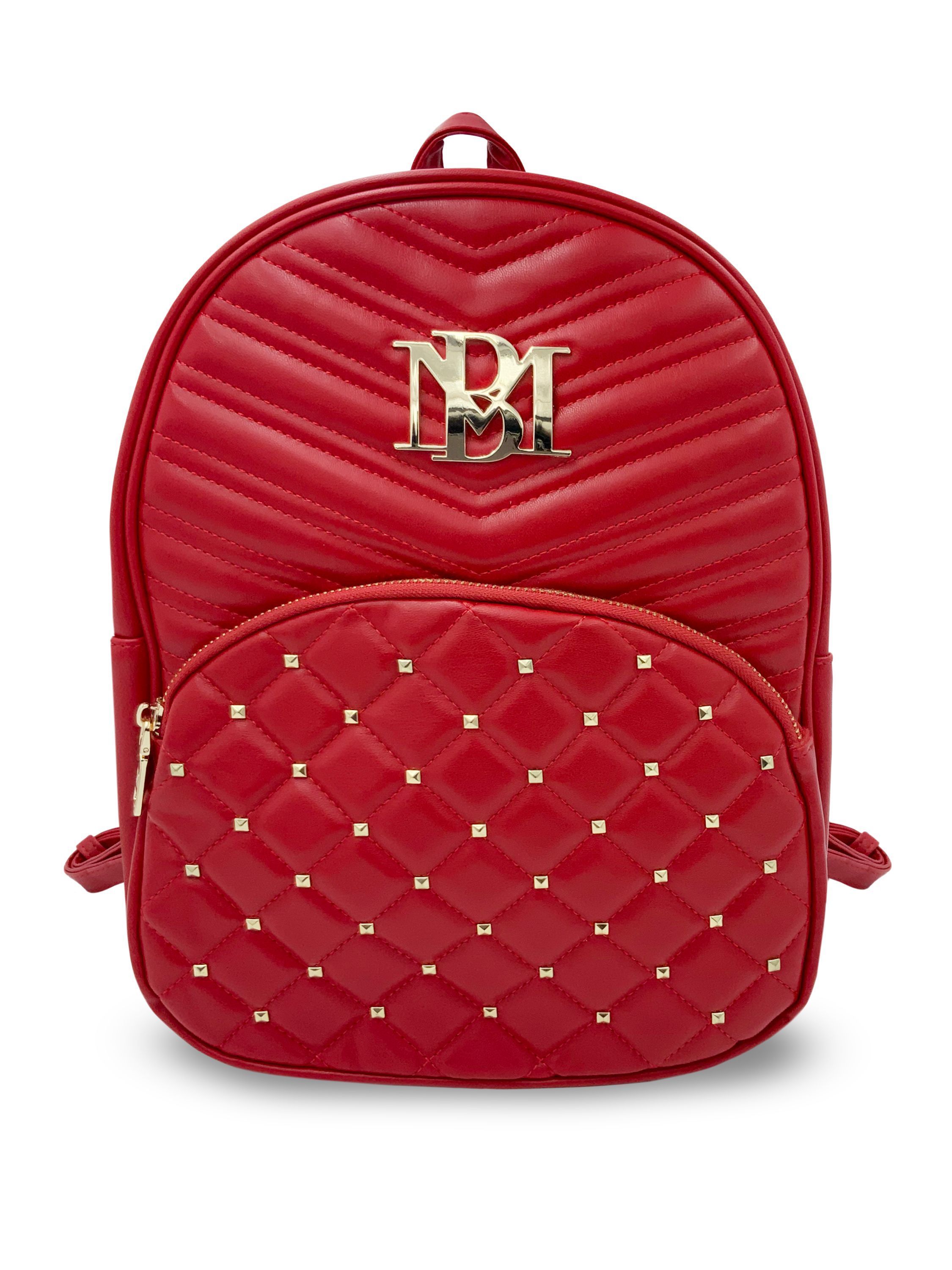 BADGLEY MISCHKA RED STUDDED BACKPACKS
