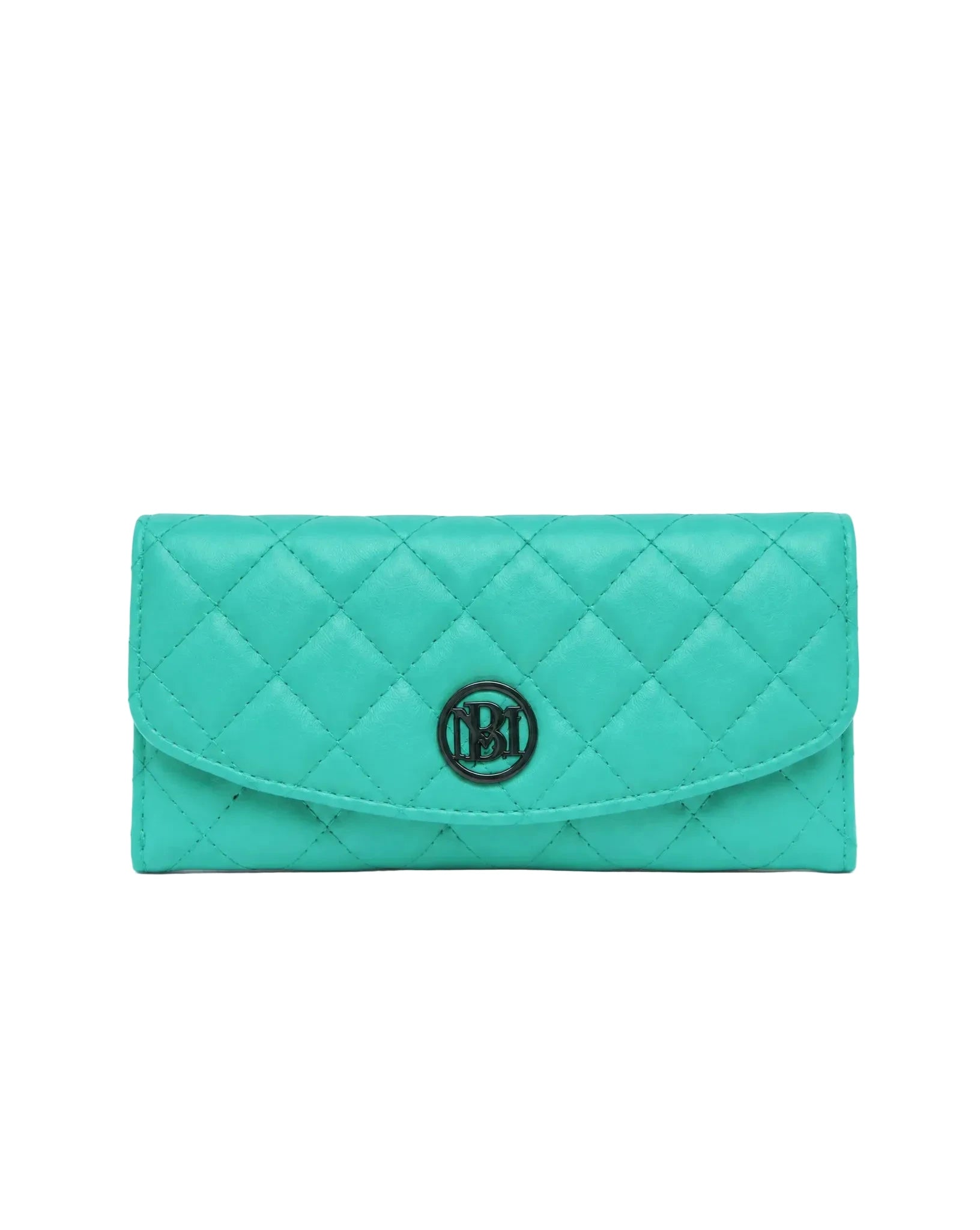 Badgley Mischka Quilted BM Long Wallet