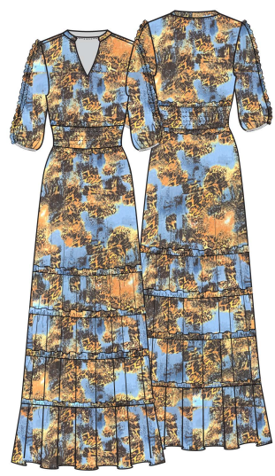 OCEAN LEO - Sheer Maxi Dress