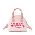 VON DUTCH PINK FURRY BOWLING BAG